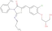 (Z)-5-((Z)-3-chloro-4-((S)-2,3-dihydroxypropoxy)benzylidene)-2-(propylimino)-3-(o-tolyl)thiazolidi…