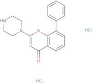 2-(4-Piperazinyl)-8-phenyl-4H-1-benzopyran-4-one dihydrochloride