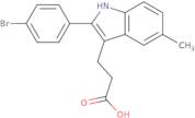 3-[2-(4-Bromophenyl)-5-methyl-1H-indol-3-yl]propanoic acid