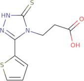 3-[3-Sulfanyl-5-(thiophen-2-yl)-4H-1,2,4-triazol-4-yl]propanoic acid