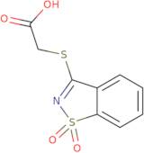 2-[(1,1-Dioxo-1,2-benzothiazol-3-yl)sulfanyl]acetic acid