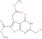 Methyl 2-(chloromethyl)-5-(2-methoxy-2-oxoethyl)-4-oxo-3H,4H-thieno[2,3-d]pyrimidine-6-carboxylate