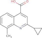 2-Cyclopropyl-8-methylquinoline-4-carboxylic acid