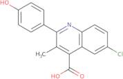 6-Chloro-2-(4-hydroxyphenyl)-3-methylquinoline-4-carboxylic acid