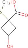 3-Hydroxy-1-(methylsulfanyl)cyclobutane-1-carboxylic acid