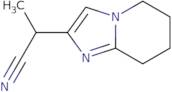 2-{5H,6H,7H,8H-Imidazo[1,2-a]pyridin-2-yl}propanenitrile