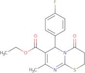 Ethyl 6-(4-fluorophenyl)-8-methyl-4-oxo-3,4-dihydro-2H,6H-pyrimido[2,1-b][1,3]thiazine-7-carboxyla…