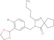 -3(4-Bromo-3-[1,3]Dioxolan-2-Yl-Benzyl)-2-Butyl-1,3-Diaza-Spiro[4.4]Non-1-En-4-One