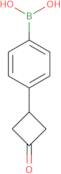 3-(4-Boronophenyl)cyclobutanone