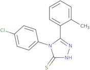 4-(4-Chlorophenyl)-5-(2-methylphenyl)-4H-1,2,4-triazole-3-thiol