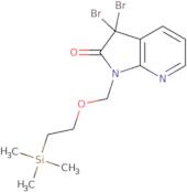 3,3-dibromo-1-((2-(trimethylsilyl)ethoxy)methyl)-1H-pyrrolo[2,3-b]pyridin-2(3H)-one