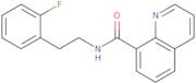 N-[2-(2-Fluorophenyl)ethyl]-8-quinolinecarboxamide