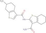 N-(3-Carbamoyl-4,5,6,7-tetrahydro-1-benzothiophen-2-yl)-6-methyl-4,5,6,7-tetrahydro-1-benzothiophe…