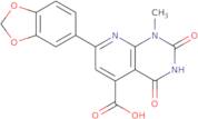 7-(1,3-Dioxaindan-5-yl)-1-methyl-2,4-dioxo-1H,2H,3H,4H-pyrido[2,3-d]pyrimidine-5-carboxylic acid