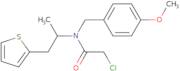 2-Chloro-N-[(4-methoxyphenyl)methyl]-N-[1-(thiophen-2-yl)propan-2-yl]acetamide