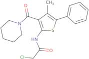 2-Chloro-N-[4-methyl-5-phenyl-3-(piperidine-1-carbonyl)thiophen-2-yl]acetamide