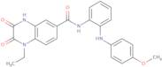 1-Ethyl-N-[2-(4-methoxyanilino)phenyl]-2,3-dioxo-4H-quinoxaline-6-carboxamide