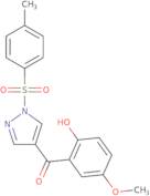 4-Methoxy-2-[1-(4-methylbenzenesulfonyl)-1H-pyrazole-4-carbonyl]phenol