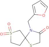 4-(Furan-2-ylmethyl)-1,7 (lambda)6-dithia-4-azaspiro[4.4]nonane-3,7,7-trione