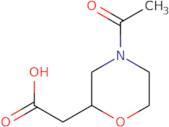 2-(4-Acetylmorpholin-2-yl)acetic acid