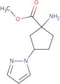 Methyl 1-amino-3-pyrazol-1-ylcyclopentane-1-carboxylate