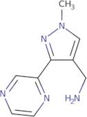 (1-Methyl-3-(pyrazin-2-yl)-1H-pyrazol-4-yl)methanamine