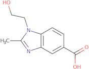 1-(2-Hydroxyethyl)-2-methyl-1H-1,3-benzodiazole-5-carboxylic acid