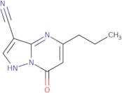 7-Oxo-5-propyl-4H,7H-pyrazolo[1,5-a]pyrimidine-3-carbonitrile