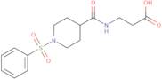 3-{[1-(Benzenesulfonyl)piperidin-4-yl]formamido}propanoic acid