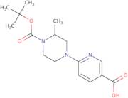 6-{4-[(Tert-Butoxy)carbonyl]-3-methylpiperazin-1-yl}pyridine-3-carboxylic acid