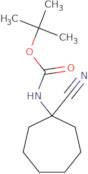 (1-Cyanocycloheptyl)-carbamic acid tert-butyl ester