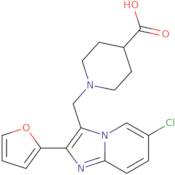 1-{[6-Chloro-2-(furan-2-yl)imidazo[1,2-a]pyridin-3-yl]methyl}piperidine-4-carboxylic acid