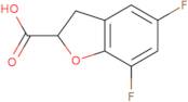 5,7-Difluoro-2,3-dihydro-1-benzofuran-2-carboxylic acid