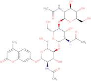 4-Methylumbelliferyl N,N',N''-triacetyl-b-D-chitotrioside