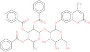 4-Methylumbelliferyl 2-O-(2,3,4-tri-O-benzoyl-a-L-fucopyranosyl)-b-D-galactopyranoside