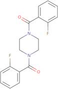 Piperazine-1,4-diylbis((2-fluorophenyl)methanone)