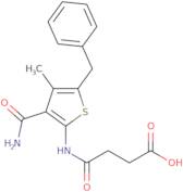 4-{[3-(Aminocarbonyl)-5-benzyl-4-methyl-2-thienyl]amino}-4-oxobutanoic acid