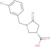 1-(3-chlorobenzyl)-5-oxopyrrolidine-3-carboxylic acid