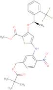 (R)-methyl 5-(2-nitro-5-(pivaloyloxymethyl)phenylamino)-3-(1-(2-(trifluoromethyl)phenyl)ethoxy)thi…