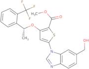 (R)-methyl 5-(6-(hydroxymethyl)-1H-benzo[d]imidazol-1-yl)-3-(1-(2-(trifluoromethyl)phenyl)ethoxy)thiophene-2-carboxylate