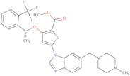 (R)-methyl 5-(6-((4-methylpiperazin-1-yl)methyl)-1H-benzo[d]imidazol-1-yl)-3-(1-(2-(trifluoromethyl)phenyl)ethoxy)thiophene-2-carbox ylate