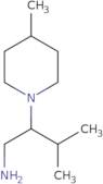 3-Methyl-2-(4-methylpiperidin-1-yl)butan-1-amine