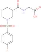 2-{[1-(4-Fluorobenzenesulfonyl)piperidin-3-yl]formamido}acetic acid