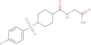 2-{[1-(4-Fluorobenzenesulfonyl)piperidin-4-yl]formamido}acetic acid