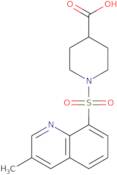 1-[(3-Methylquinolin-8-yl)sulfonyl]piperidine-4-carboxylic acid