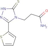 3-[3-Sulfanyl-5-(thiophen-2-yl)-4H-1,2,4-triazol-4-yl]propanamide