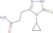 3-(4-Cyclopropyl-5-sulfanyl-4H-1,2,4-triazol-3-yl)propanamide