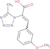 3-(3-Methoxyphenyl)-2-(5-methyl-1H-1,2,3,4-tetrazol-1-yl)prop-2-enoic acid