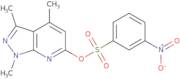 1,3,4-Trimethyl-1H-pyrazolo[3,4-b]pyridin-6-yl 3-nitrobenzene-1-sulfonate