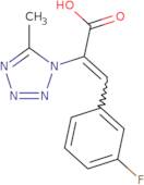 3-(3-Fluorophenyl)-2-(5-methyl-1H-1,2,3,4-tetrazol-1-yl)prop-2-enoic acid